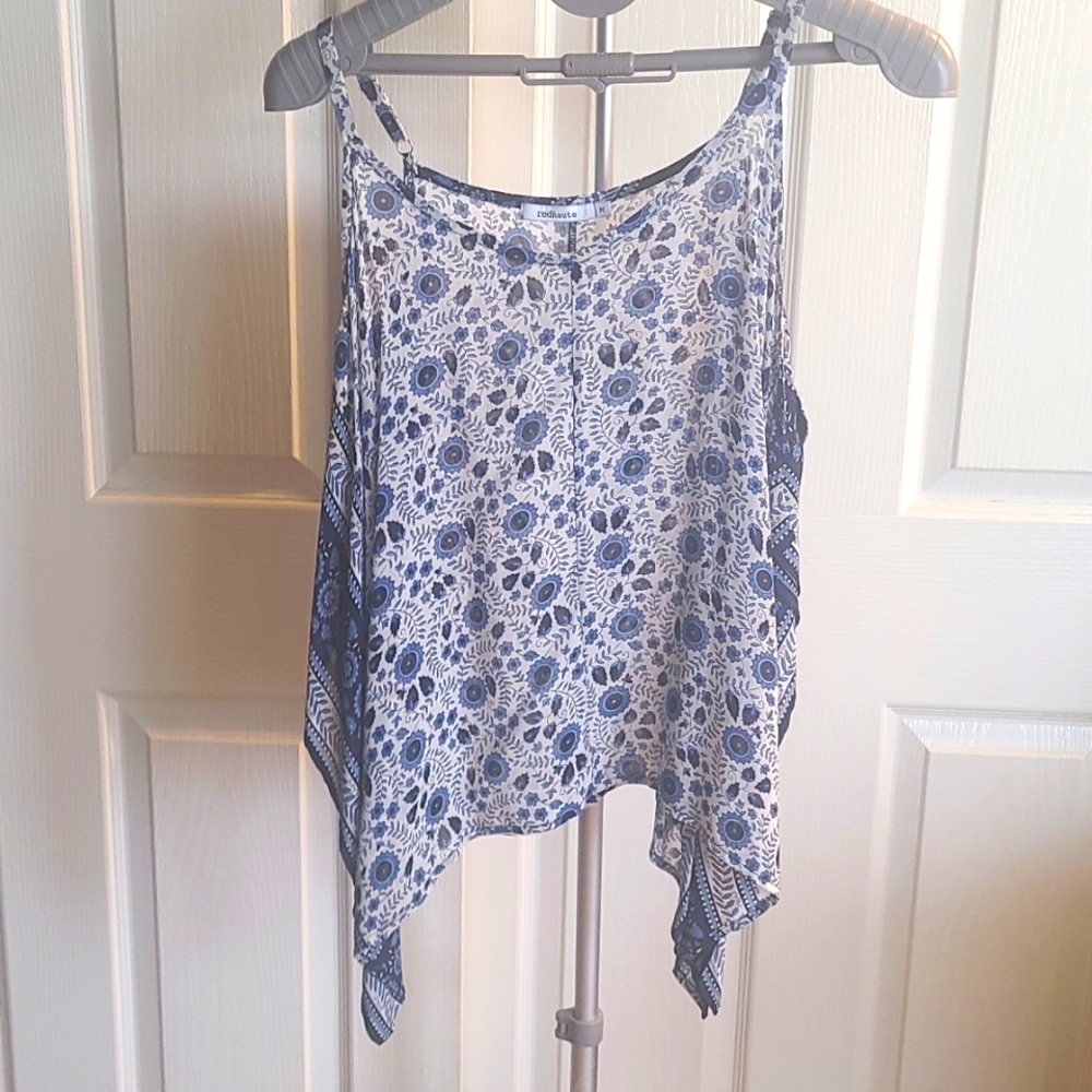 Blue and White Top